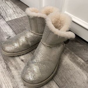 UGG-mini bailey button bling boot.  Women size 6